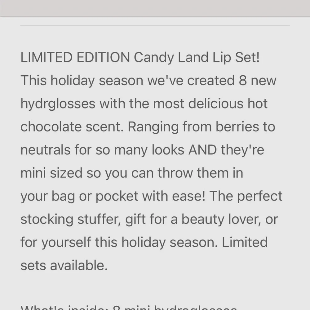 Give Them Lala limited edition candy land lip set